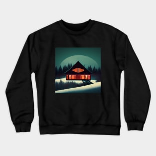Snowy Cabin Crewneck Sweatshirt